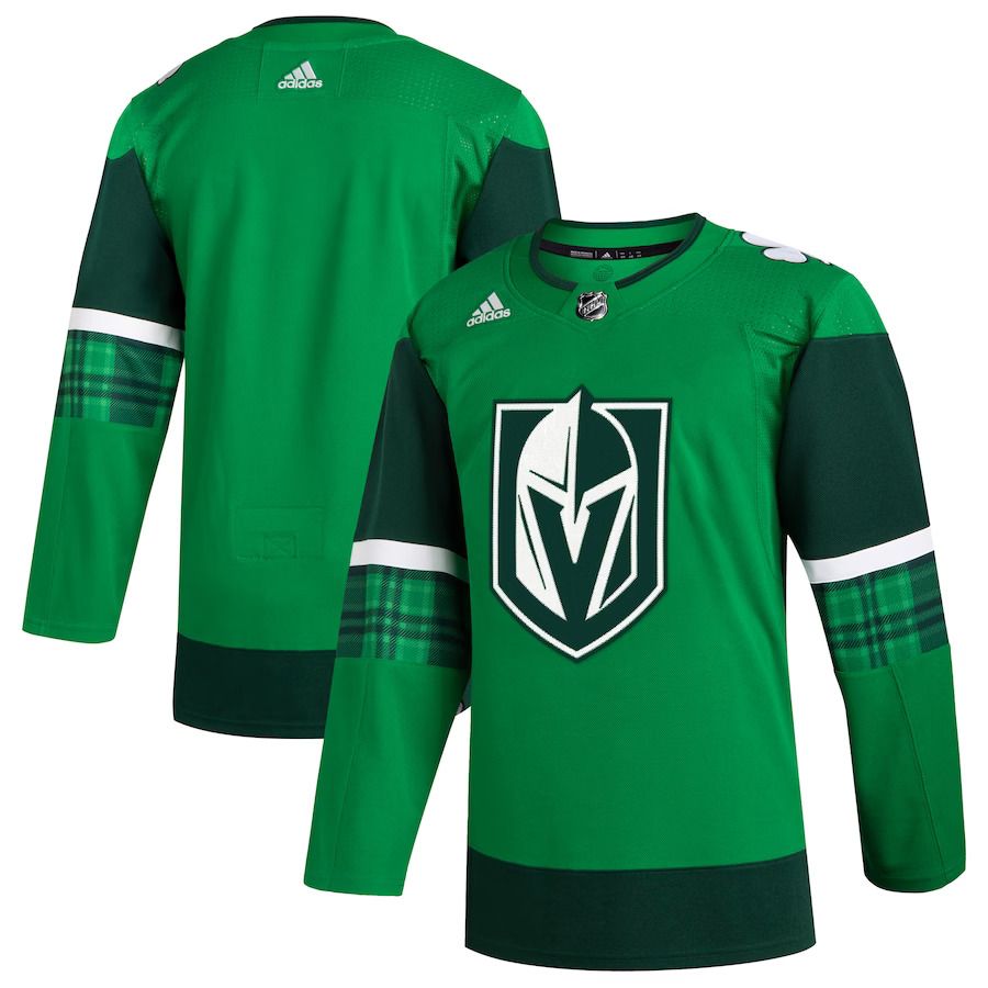 Men Vegas Golden Knights adidas Kelly Green 2023 St. Patricks Day Primegreen Authentic NHL Jersey